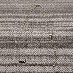 18 Inch Gold Over Sterling Silver Small Mom Word Necklace A1981